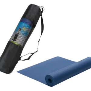 Mat Yoga Colchoneta 6 Mm Pilates Fitness Antideslizante Azul